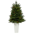 Nearly Natural 3.5ft Yukon Mountain Fir Christmas Tree w/ 50 Clear Lights