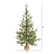 Nearly Natural 4ft Fraser Fir Natural Look Christmas Tree w/ 100 Clear LED