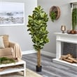Nearly Natural 6ft Oak Artificial Tree UV Resistant (Indoor/Outdoor) in Green
