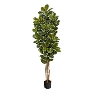 Nearly Natural 6ft Oak Artificial Tree UV Resistant (Indoor/Outdoor) in Green
