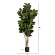 Nearly Natural 5.5ft Oak Artificial Tree UV Resistant (Indoor/Outdoor) in Green