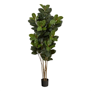 Nearly Natural 5.5ft Oak Artificial Tree UV Resistant (Indoor/Outdoor) in Green