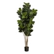 Nearly Natural 5.5ft Oak Artificial Tree UV Resistant (Indoor/Outdoor) in Green