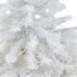 Nearly Natural 4.5ft White Christmas Tree w/ 100 Clear LED Lights in Red Planter