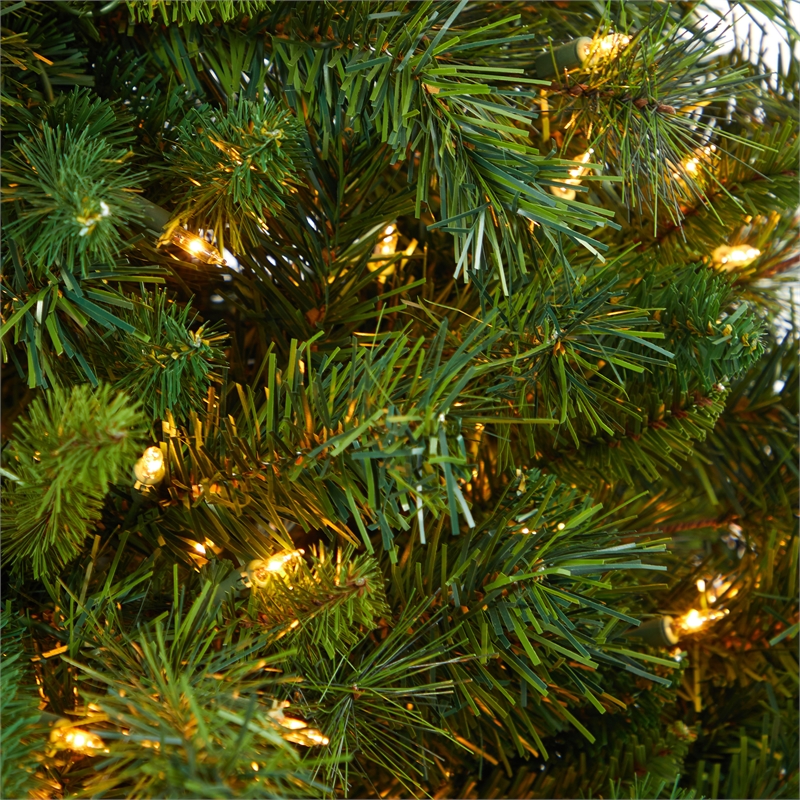 Nearly Natural 4.5ft Wyoming Mixed Pine Christmas Tree w/ 250 Clear Lights