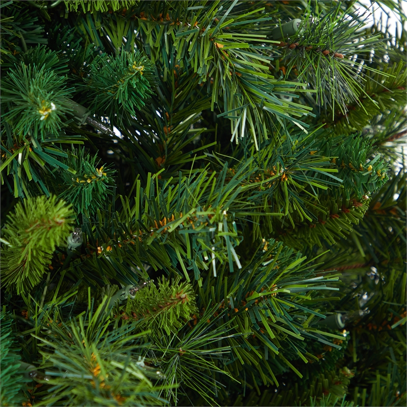 Nearly Natural 4.5ft Wyoming Mixed Pine Christmas Tree w/ 250 Clear Lights