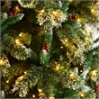 Nearly Natural 10ft Frosted Swiss Pine Christmas Tree w/ 850 Clear LED Lights