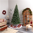 Nearly Natural 10ft Frosted Swiss Pine Christmas Tree w/ 850 Clear LED Lights