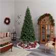 Nearly Natural 10ft Wisconsin Slim Snow Tip Pine Christmas Tree w/1050 Clear LED