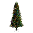 Nearly Natural 7.5ft Montana Mountain Fir Christmas Tree w/ 650 Multi Color LED