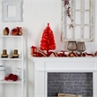 Nearly Natural 2ft Red Artificial Christmas Tree with 35 LED Lights
