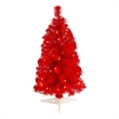 Nearly Natural 2ft Red Artificial Christmas Tree with 35 LED Lights