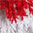 Nearly Natural 9ft Holiday Red Santa Hat Christmas Tree w/ 600 LED Multi-Color