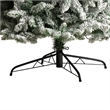Nearly Natural 10ft Slim Flocked Montreal Fir Christmas Tree w/800 WarmWhite LED