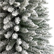 Nearly Natural 11ft Flocked Pencil Christmas Tree w/ 850 Clear Lights