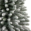 Nearly Natural 12ft Flocked Pencil Christmas Tree w/ 1000 Clear Lights