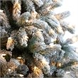 Nearly Natural 9ft Flocked South Carolina Spruce Christmas Tree w/ 850 Clear LED