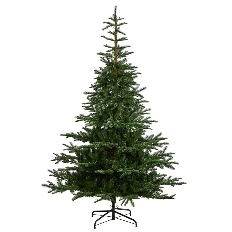 Nearly Natural 8ft Layered Washington Spruce Christmas Tree w/ 650 Clear Lights