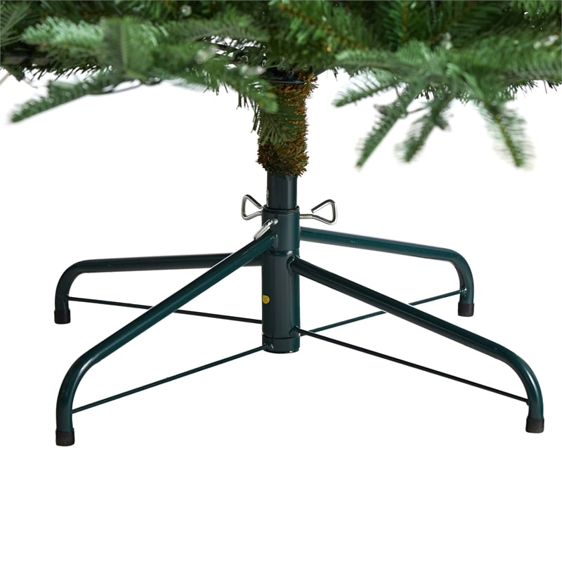 Nearly Natural 8ft Layered Washington Spruce Christmas Tree w/ 650 Clear Lights