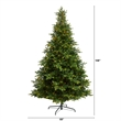 Nearly Natural 9ft North Carolina Spruce Christmas Tree w/ 750 Clear Lights