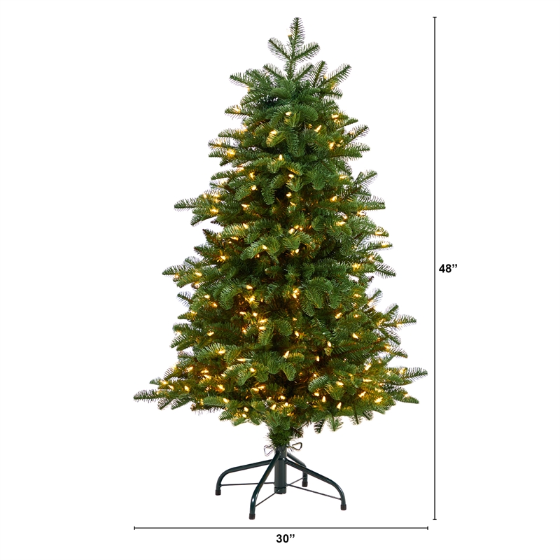 Nearly Natural 4ft South Carolina Fir Christmas Tree w/ 250 Clear Lights