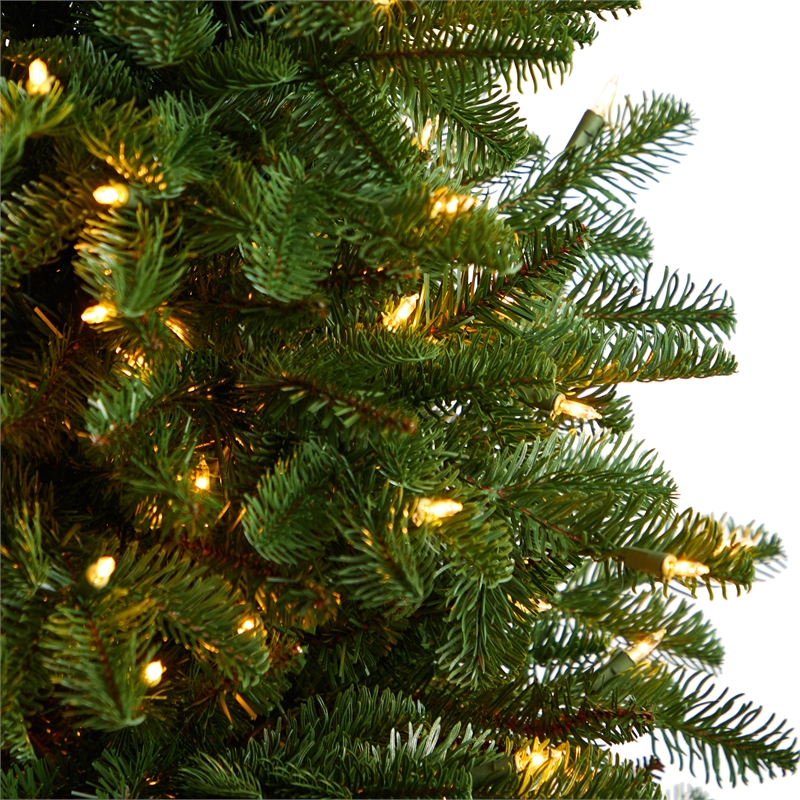 Nearly Natural 4ft South Carolina Fir Christmas Tree w/ 250 Clear Lights