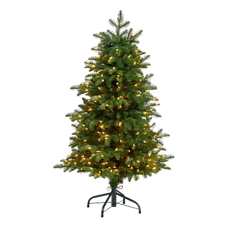 Nearly Natural 4ft South Carolina Fir Christmas Tree w/ 250 Clear Lights