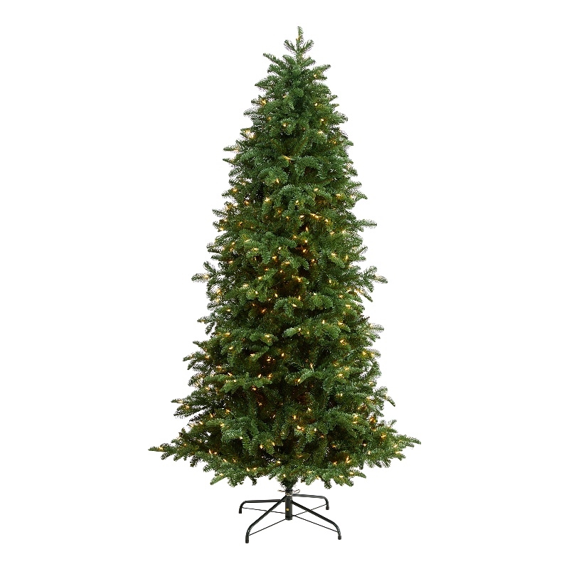 Nearly Natural 7ft South Carolina Fir Christmas Tree w/ 550 Clear LED Lights