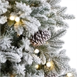 Nearly Natural 7.5ft Flocked Alaskan Pre-Lit Christmas Tree 350 LED Lights