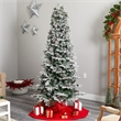 Nearly Natural 7.5ft Flocked Alaskan Pre-Lit Christmas Tree 350 LED Lights