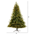 Nearly Natural 8ft Colorado Mountain Fir Natural Look Christmas Tree w/ 700 LED