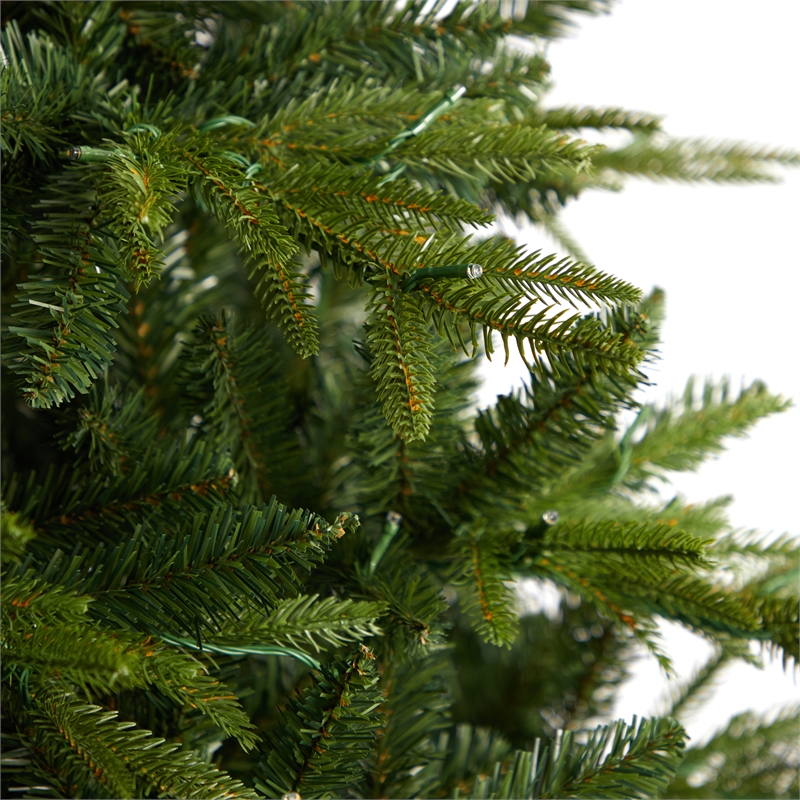 Nearly Natural 8ft Colorado Mountain Fir Natural Look Christmas Tree w/ 700 LED