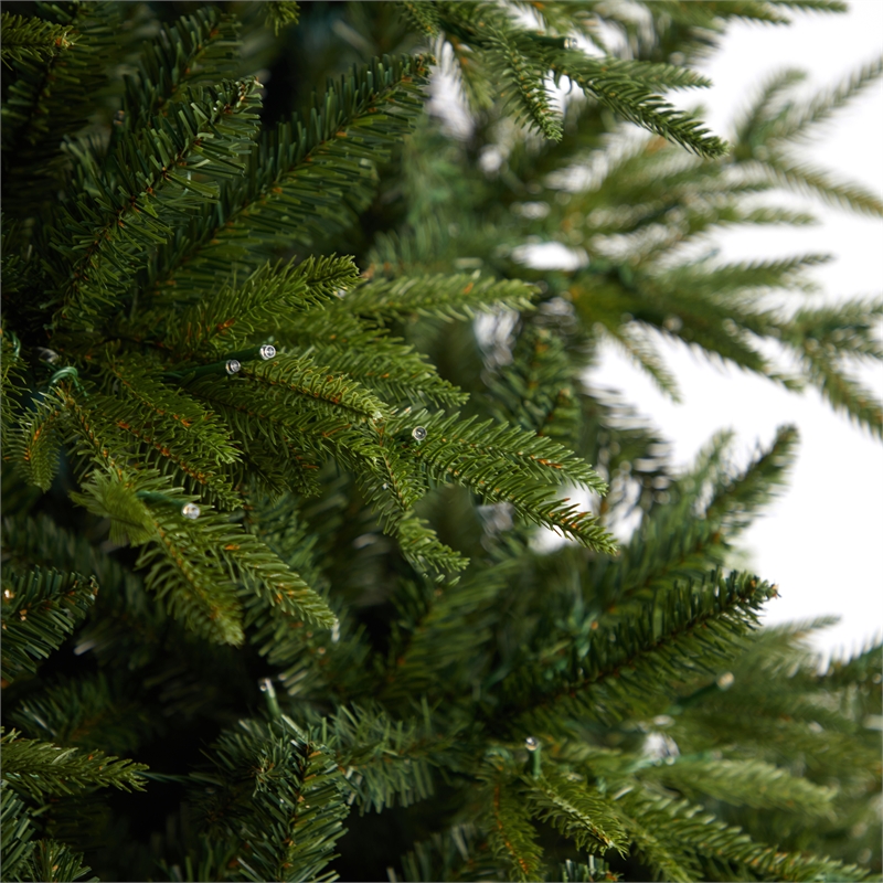 Nearly Natural 9ft Colorado Mountain Fir Natural Look Christmas Tree w/ 900 LED