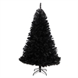 Nearly Natural 6ft Black Christmas Tree w/ 400 Clear LED Lights and 1036 Tips