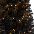 Nearly Natural 6ft Black Christmas Tree w/ 400 Clear LED Lights and 1036 Tips