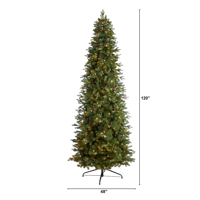Nearly Natural 10ft Fraser Fir Christmas Tree w/ 780 Multicolor LED Lights