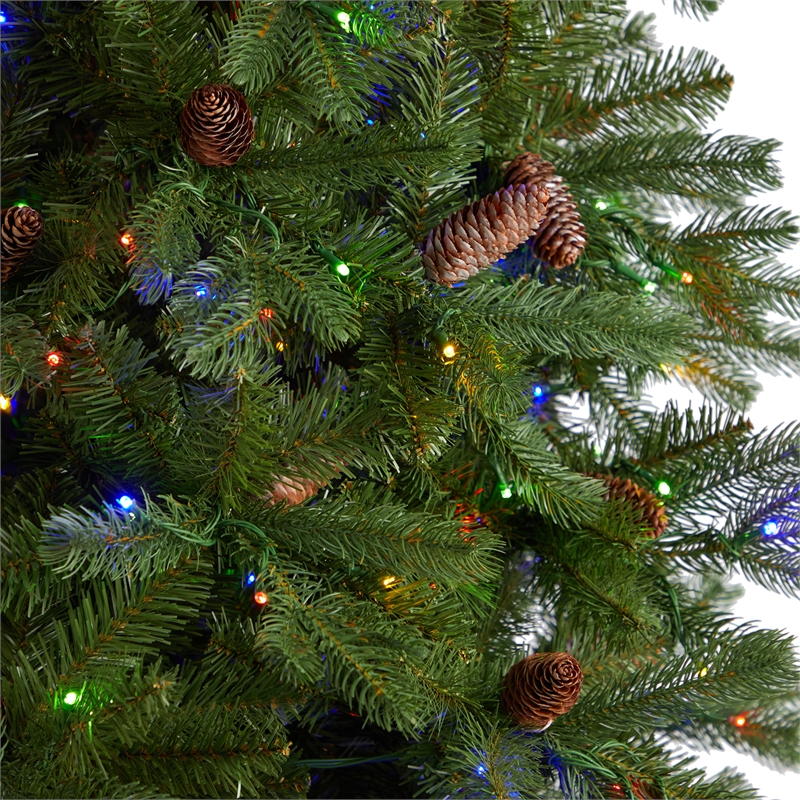 Nearly Natural 10ft Fraser Fir Christmas Tree w/ 780 Multicolor LED Lights