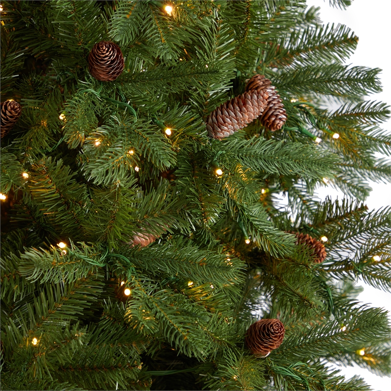 Nearly Natural 10ft Fraser Fir Christmas Tree w/ 780 Multicolor LED Lights