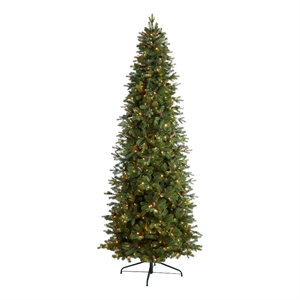 Nearly Natural 10ft Fraser Fir Christmas Tree w/ 780 Multicolor LED Lights