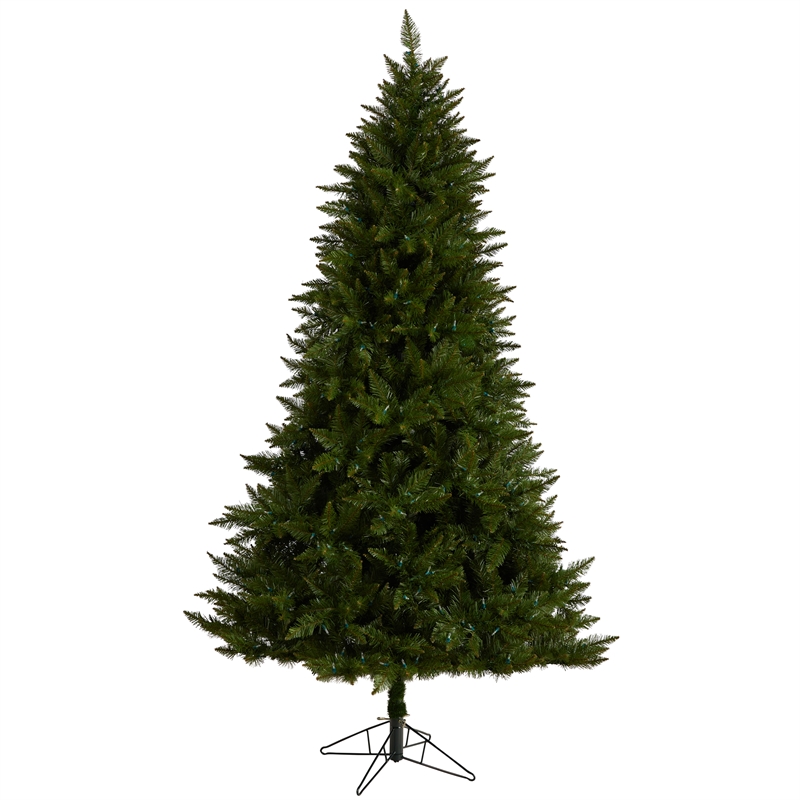 Nearly Natural 7.5ft Vermont Spruce Christmas Tree w/ 650 Color Changing