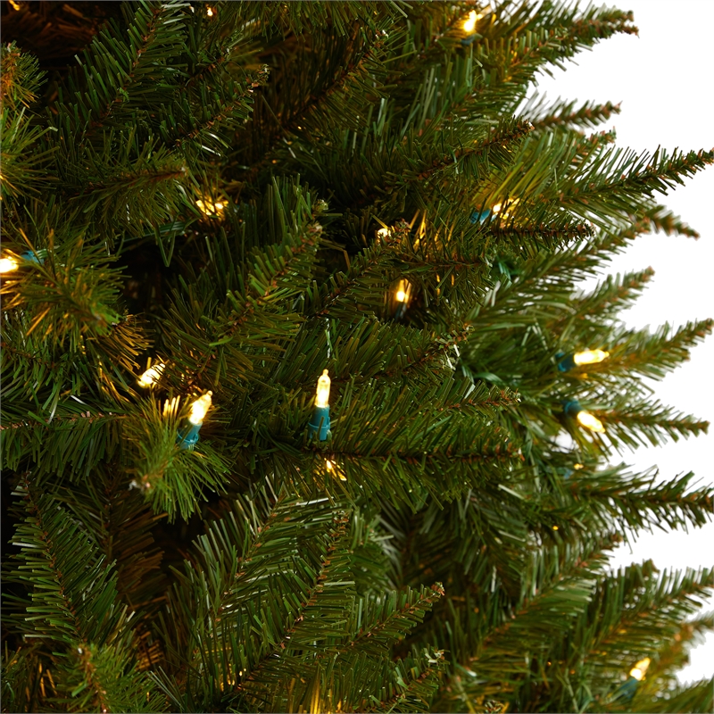 Nearly Natural 7.5ft Vermont Spruce Christmas Tree w/ 650 Color Changing