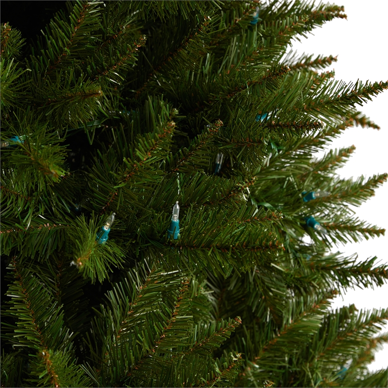 Nearly Natural 7.5ft Vermont Spruce Christmas Tree w/ 650 Color Changing