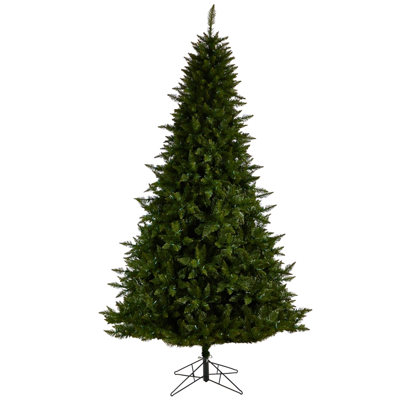Nearly Natural 9ft Vermont Spruce Christmas Tree w/ 850 Color Changing