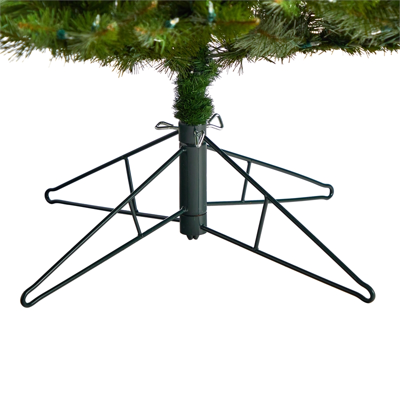 Nearly Natural 9ft Vermont Spruce Christmas Tree w/ 850 Color Changing