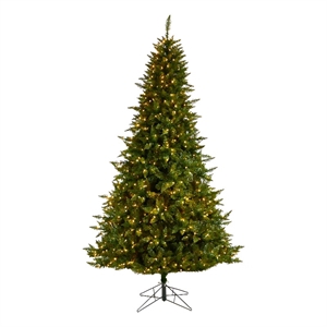 Nearly Natural 9ft Vermont Spruce Christmas Tree w/ 850 Color Changing