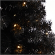 Nearly Natural 3ft Black Christmas Tree w/ 50 LED Lights 118 Bendable Branches