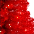 Nearly Natural 3ft Red Artificial Christmas Tree with 50 LED Lights