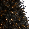 Nearly Natural 10ft Black Christmas Tree with 950 Clear LED Lights 3056 Tips