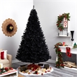 Nearly Natural 10ft Black Christmas Tree with 950 Clear LED Lights 3056 Tips