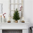 Nearly Natural 2ft Artificial Christmas Tree in Decorative Basket